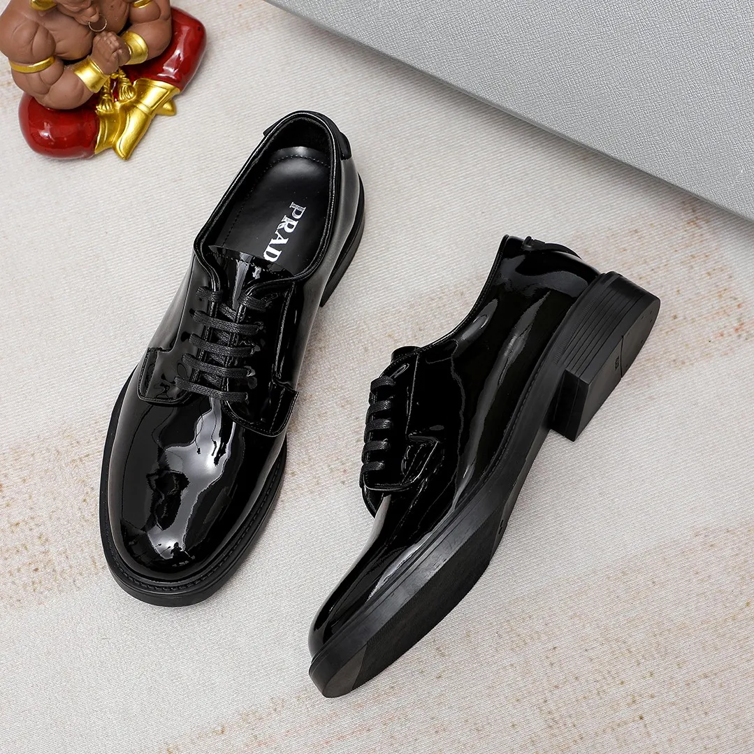 Men's shoes 💰620 💰💰🎩🎩【Prada】Counter 1:1⬆️original reproduction, absolute quality🆗original outsole, high-quality imported rubber, wear-resistant and non-slip, never degummed, upper material: imported first-layer cowhide➕anti-slip foam outsole, official website material, inner material: water-dyed leather lining, 3 colors available! Code number 38-44 (45. Can be customized)